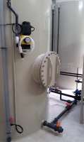 Wastewater storage tank 7000L - pH regulation