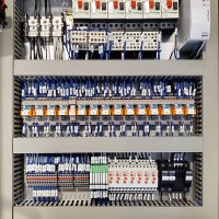 Interior of SW100 station control panel