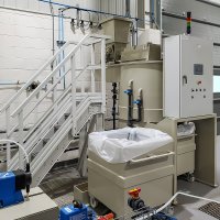 SW500 water treatment plant for a production tank