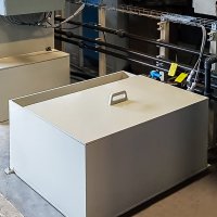 Water recovery tank for treatment plant