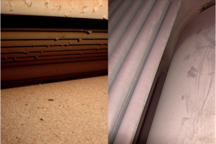Before and after boiler water treatment