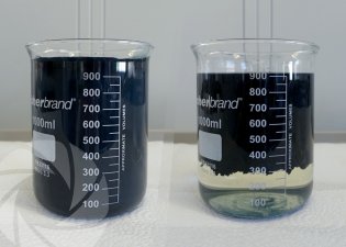 Treatment by coagulation and flocculation of wastewater loaded with glues and inks