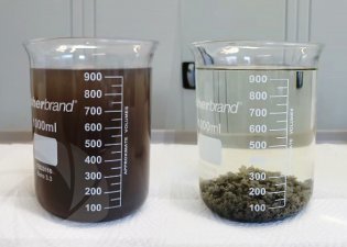 Coagulation-Flocculation for landing gear washing water