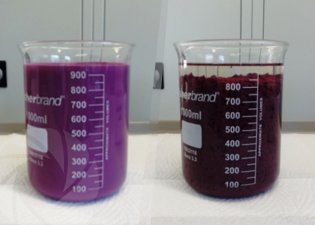 Coagulation of effluents in the second sample
