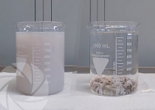 Vibroabrasion process water