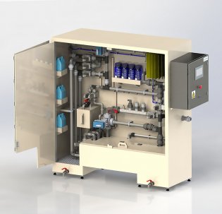 Measuring and sampling station