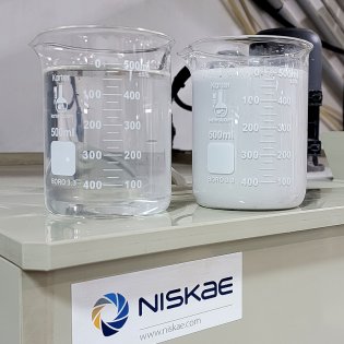 Wash water for flexographic inks