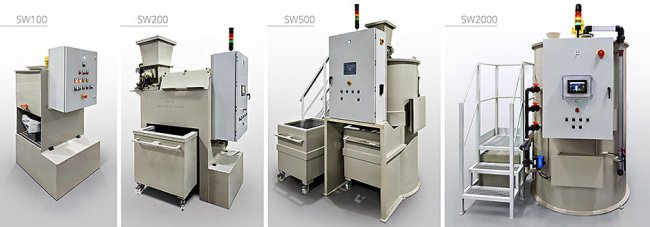 Range of SW wastewater treatment units